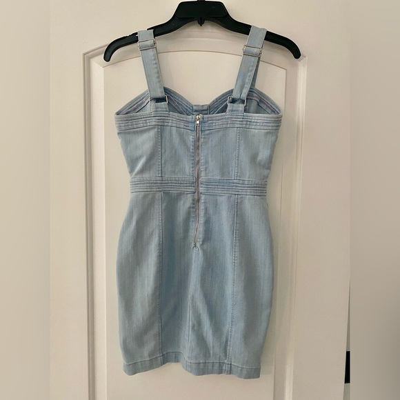 Blue Denim Mini Dress - Picture 2 of 3
